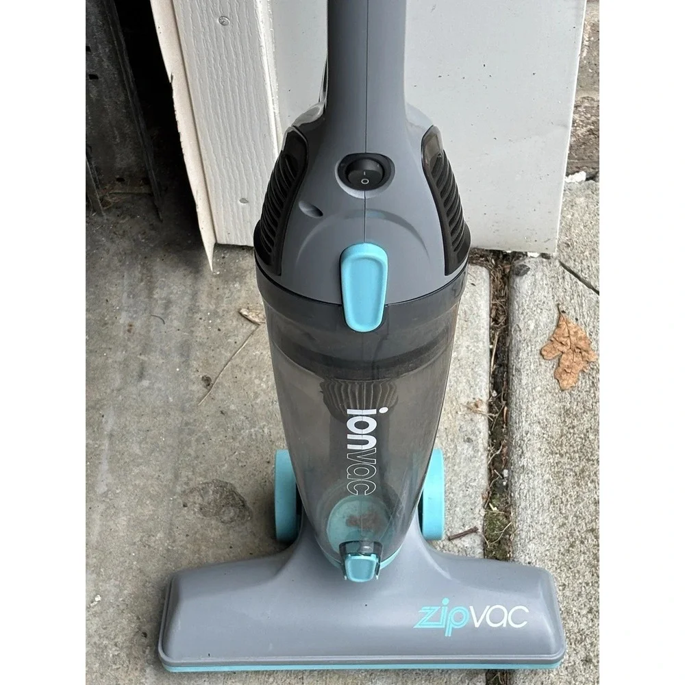 ionvac Stick Vacuum Cleaner Bagless Corded Multi Surface Gray Blue Lightweight